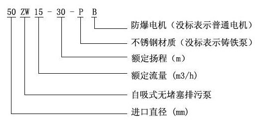 ZW型自吸式無堵塞排污泵